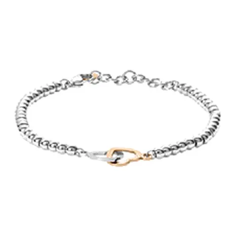 Stroili Lady Chic Bracciale doppio cuore bicolore Acciaio 1653787