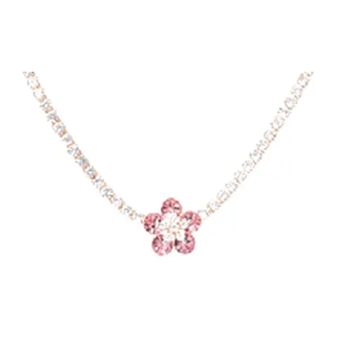 Stroili Romantic Shine Collana in ottone rosato e cristalli Metallo 1691852