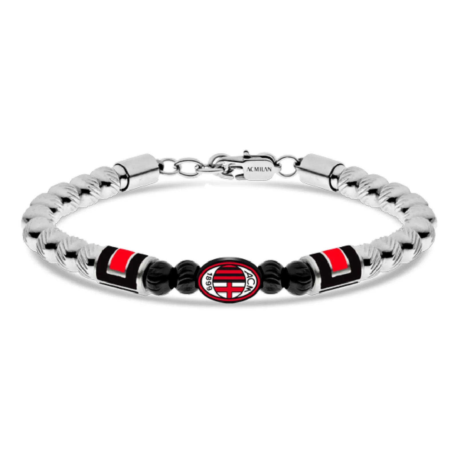 Lowell Bracciale Ufficiale Milan Acciaio 316L B-MB011UAR