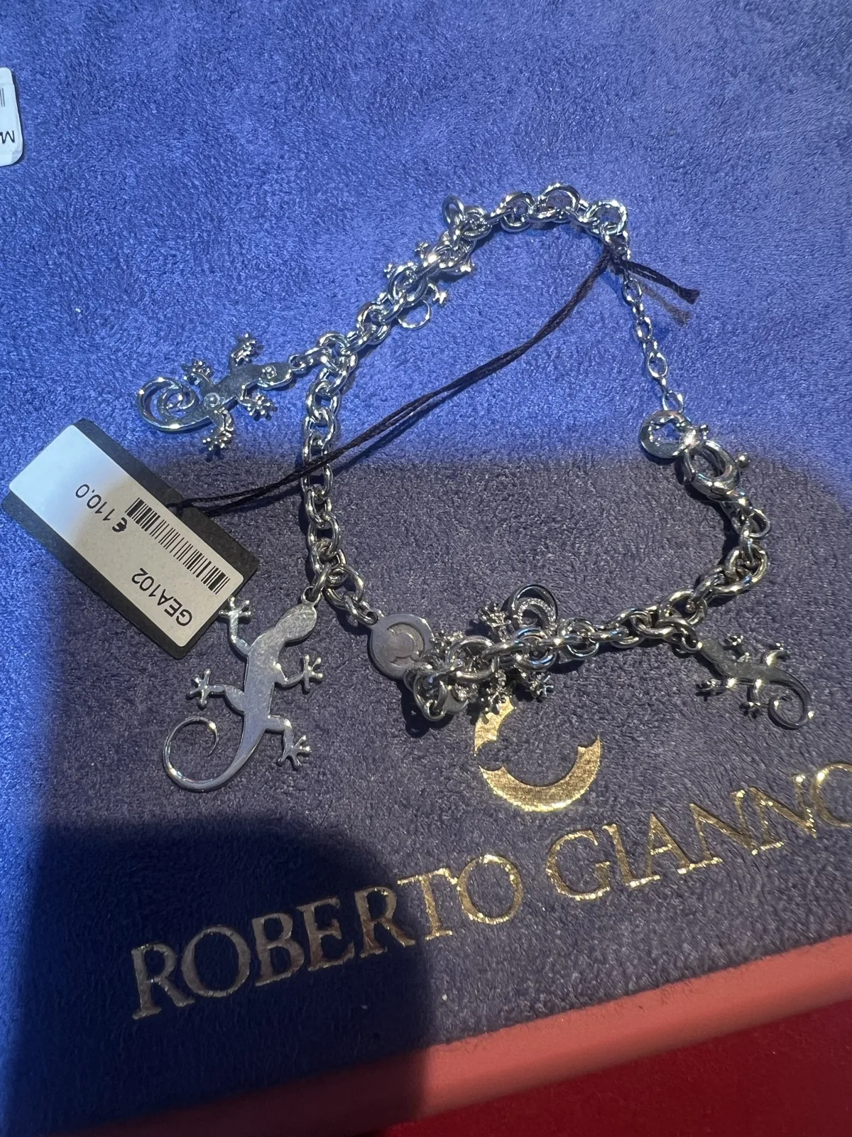 Roberto Giannotti bracciale argento con gechi GEA102