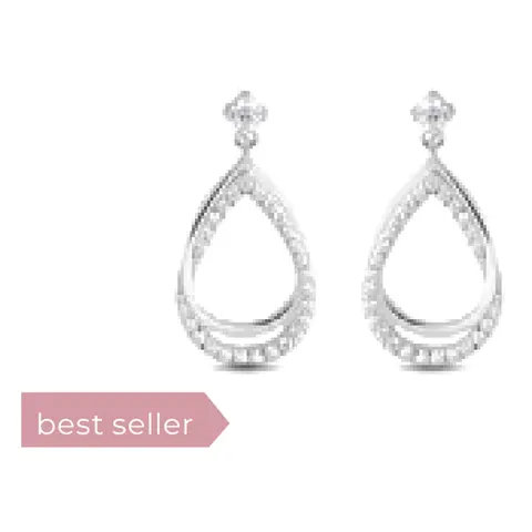 Stroili Silver Shine Orecchini pendenti con cubic zirconia Argento 925 1664285
