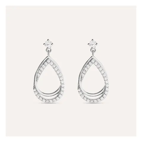 Stroili Silver Shine Orecchini pendenti con cubic zirconia Argento 925 1664285