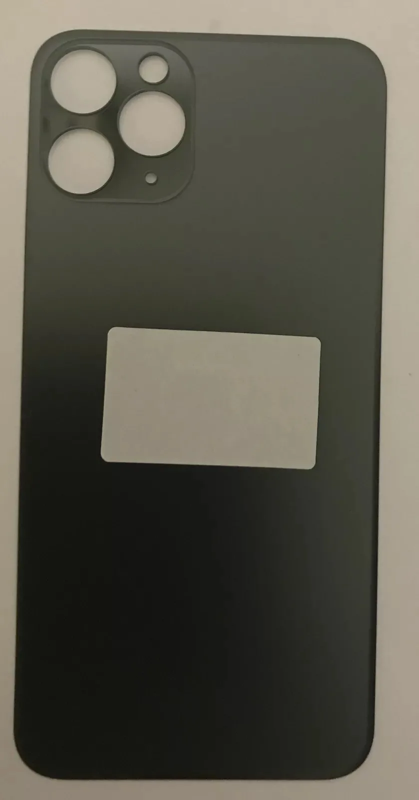 Back vetro Scocca Posteriore Per iPhone 11 Pro, Verde Green. Foro Big