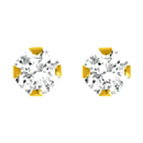 Stroili Bon Ton Orecchini lobo con cubic zirconia Oro 9kt 1401116