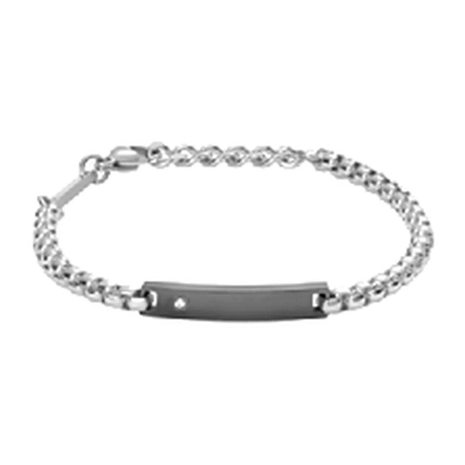 Stroili Man Code Bracciale bicolor con cubic zirconia Acciaio 1624999
