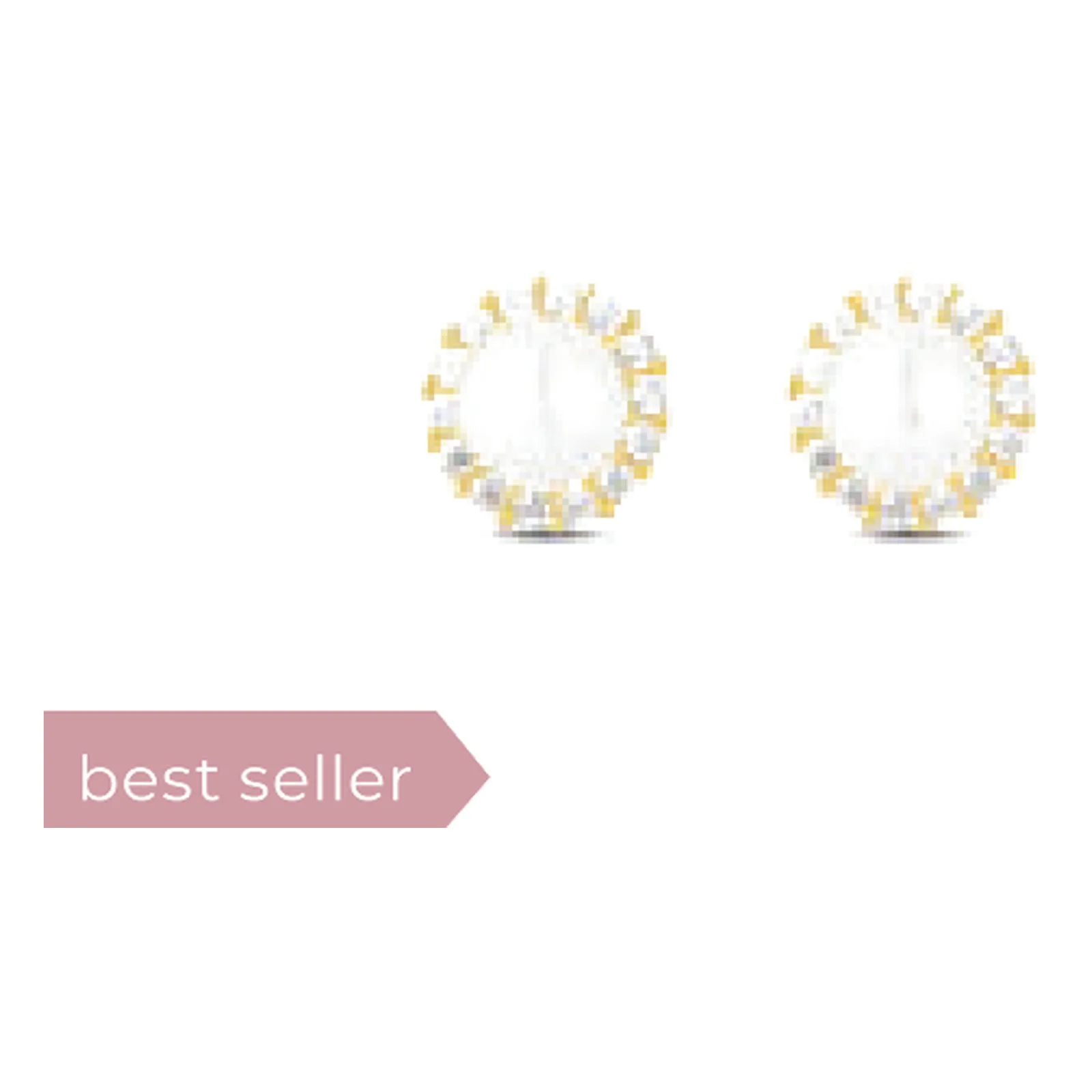 Stroili Bon Ton Orecchini lobo con perle e cubic zirconia Oro 9kt 1416786