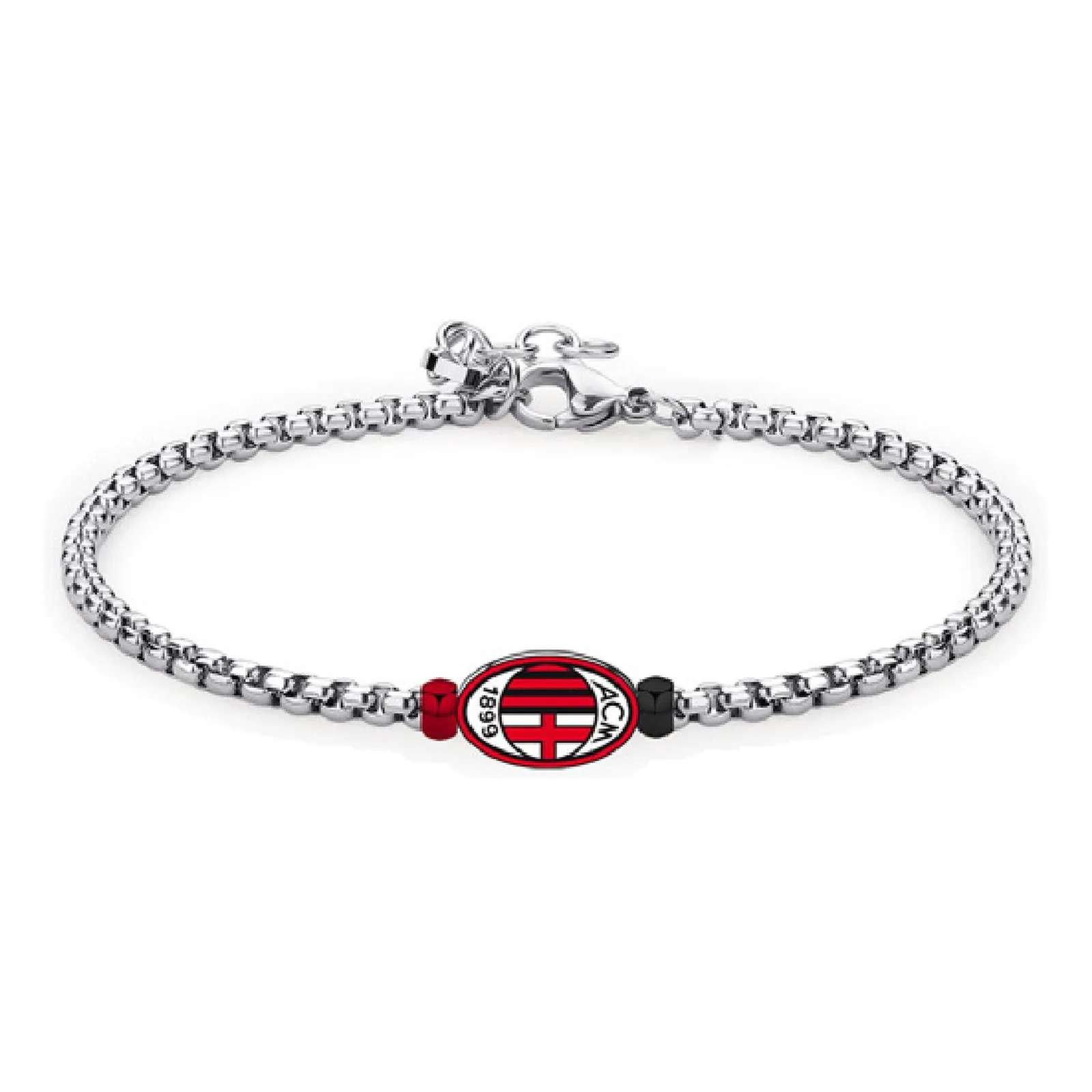 Lowell Bracciale Ufficiale Milan Acciaio 316L B-MB028UAS