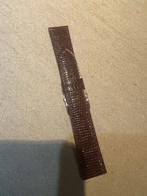 Cinturino per orologio in pelle lucertola bordeaux 20mm 202606101453