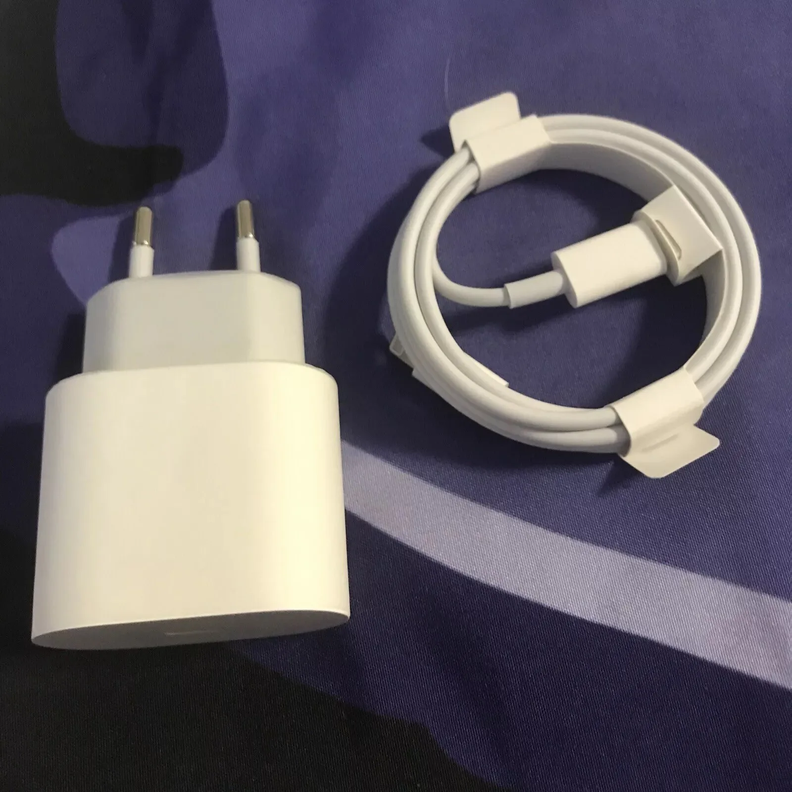 Caricabatterie 20w Usb Apple A2347 Iphone Ipad Ipod E Cavo Usb C Lighting Origi