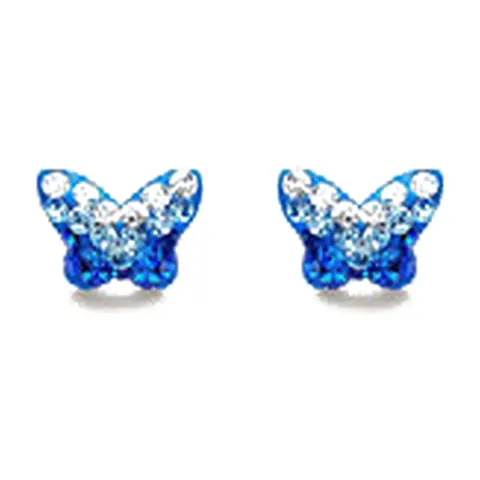 Stroili Silver Baby Orecchini lobo farfalla con cristalli Argento 925 1693202