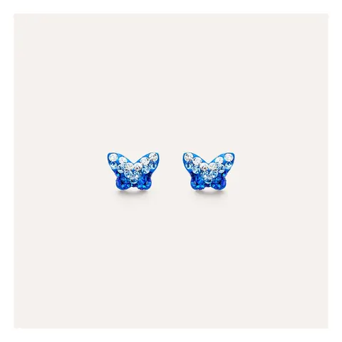Stroili Silver Baby Orecchini lobo farfalla con cristalli Argento 925 1693202
