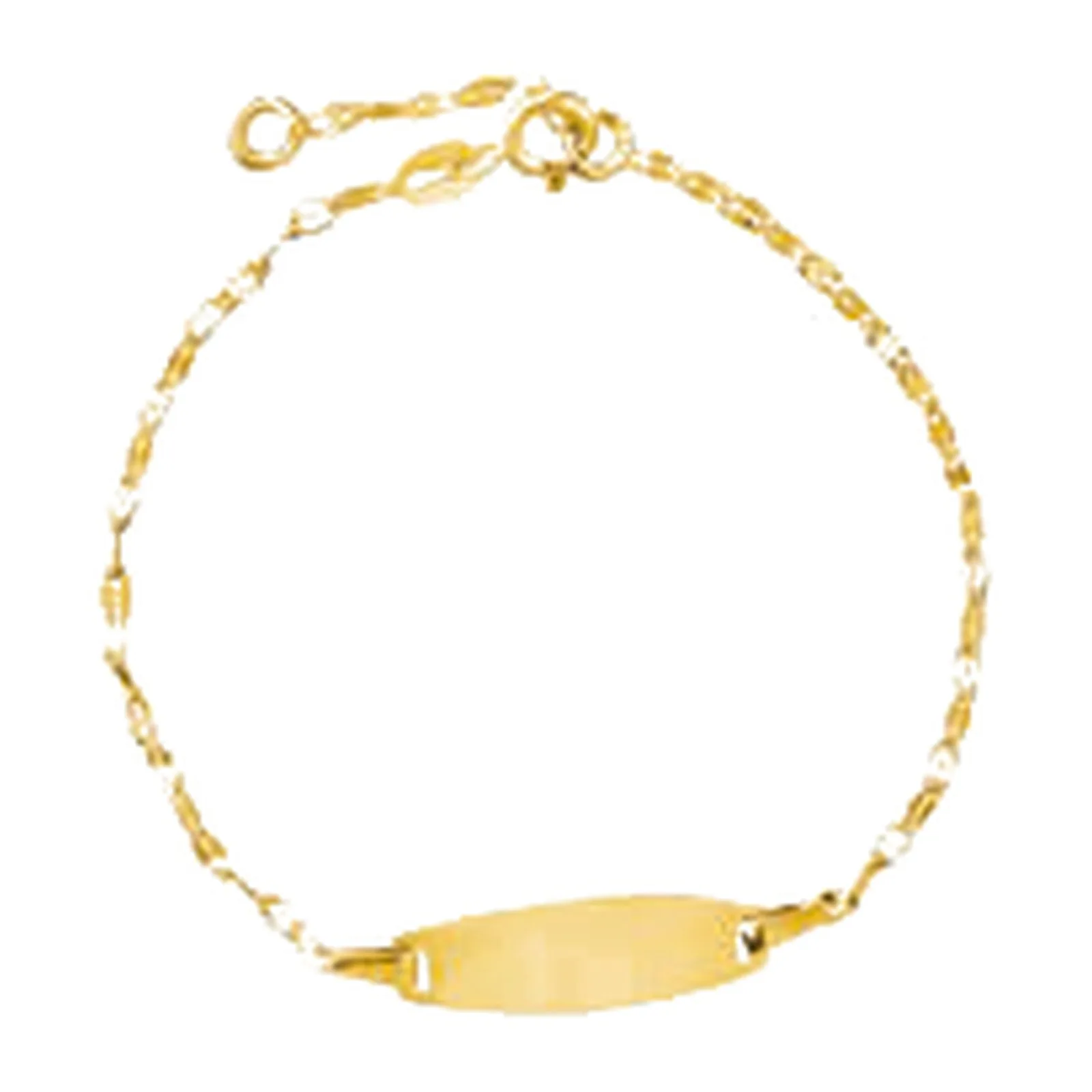 Stroili Mon Petit Bracciale con targhetta Oro 9kt 1415512