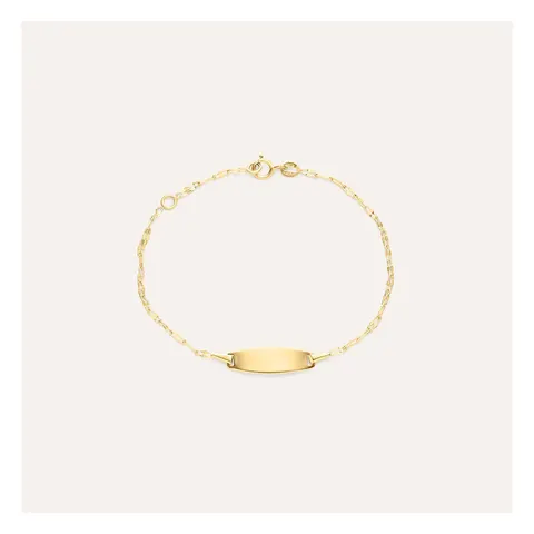 Stroili Mon Petit Bracciale con targhetta Oro 9kt 1415512