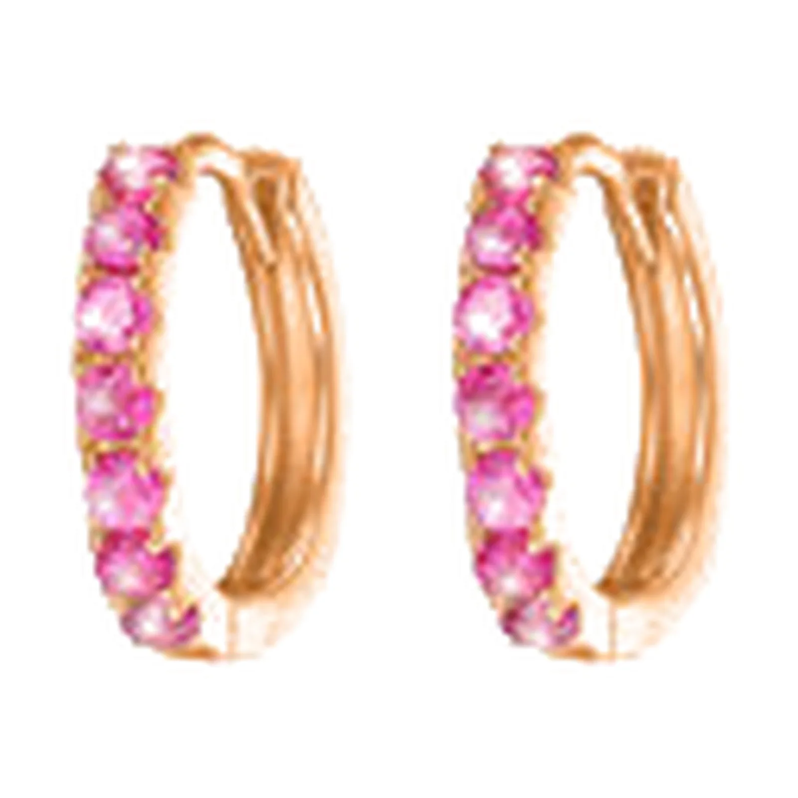 Stroili Silver Rainbow Orecchini a cerchio rosati Argento 925 1682424