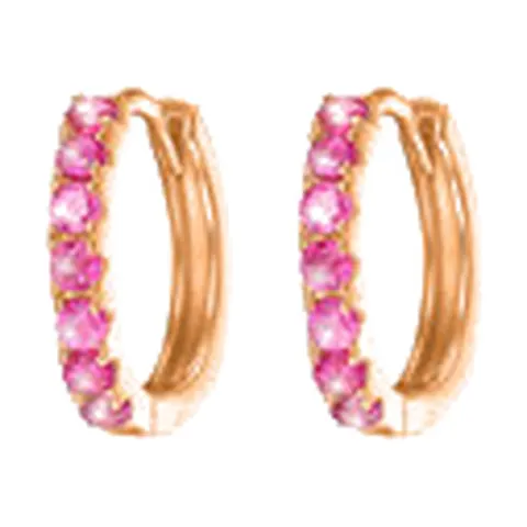 Stroili Silver Rainbow Orecchini a cerchio rosati Argento 925 1682424