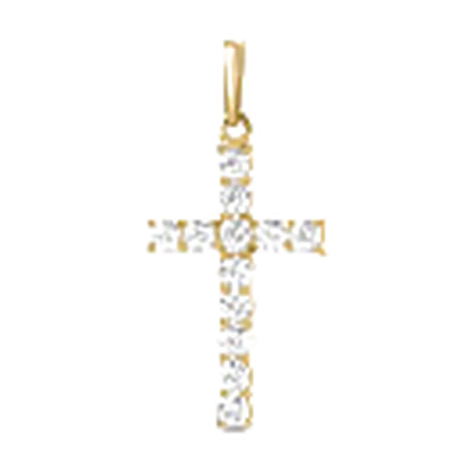 Stroili Holy Collection Pendente croce con cubic zirconia Oro 9kt 1436228