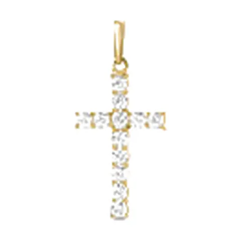 Stroili Holy Collection Pendente croce con cubic zirconia Oro 9kt 1436228