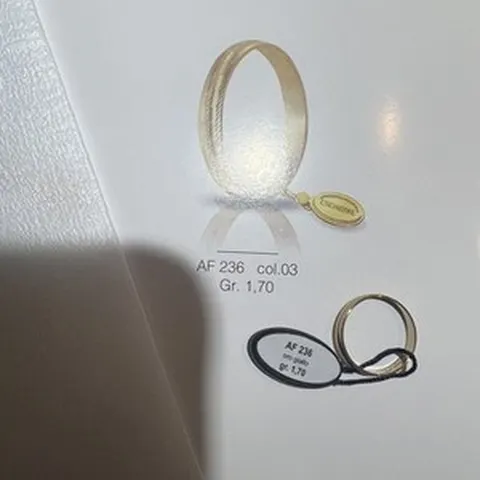 Anello Fede Nuziale UnoAerre Camelia in argento 925 Misura 53 AF236