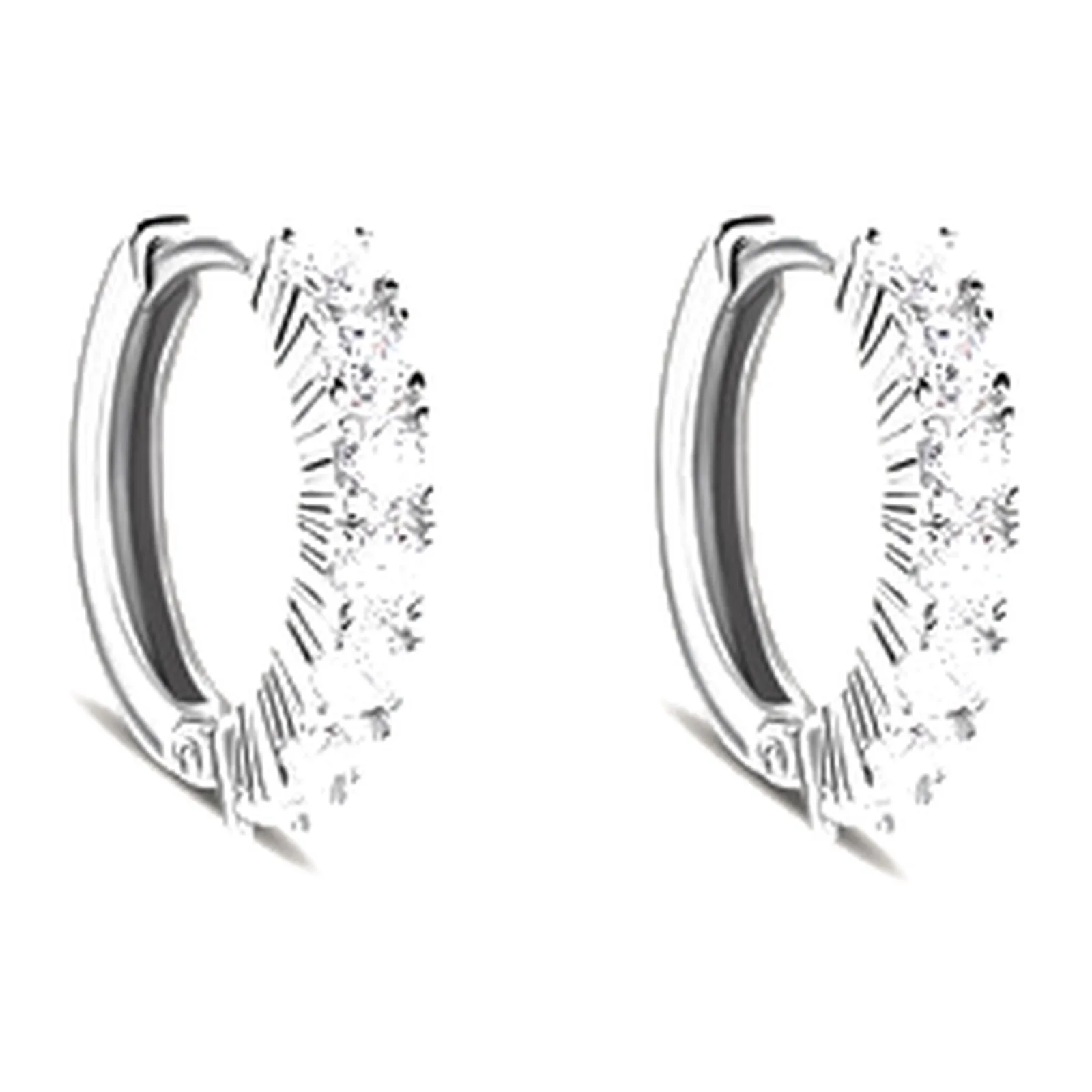 Stroili Silver Elegance Orecchini a cerchio hoops con cubic Argento 925 1699491