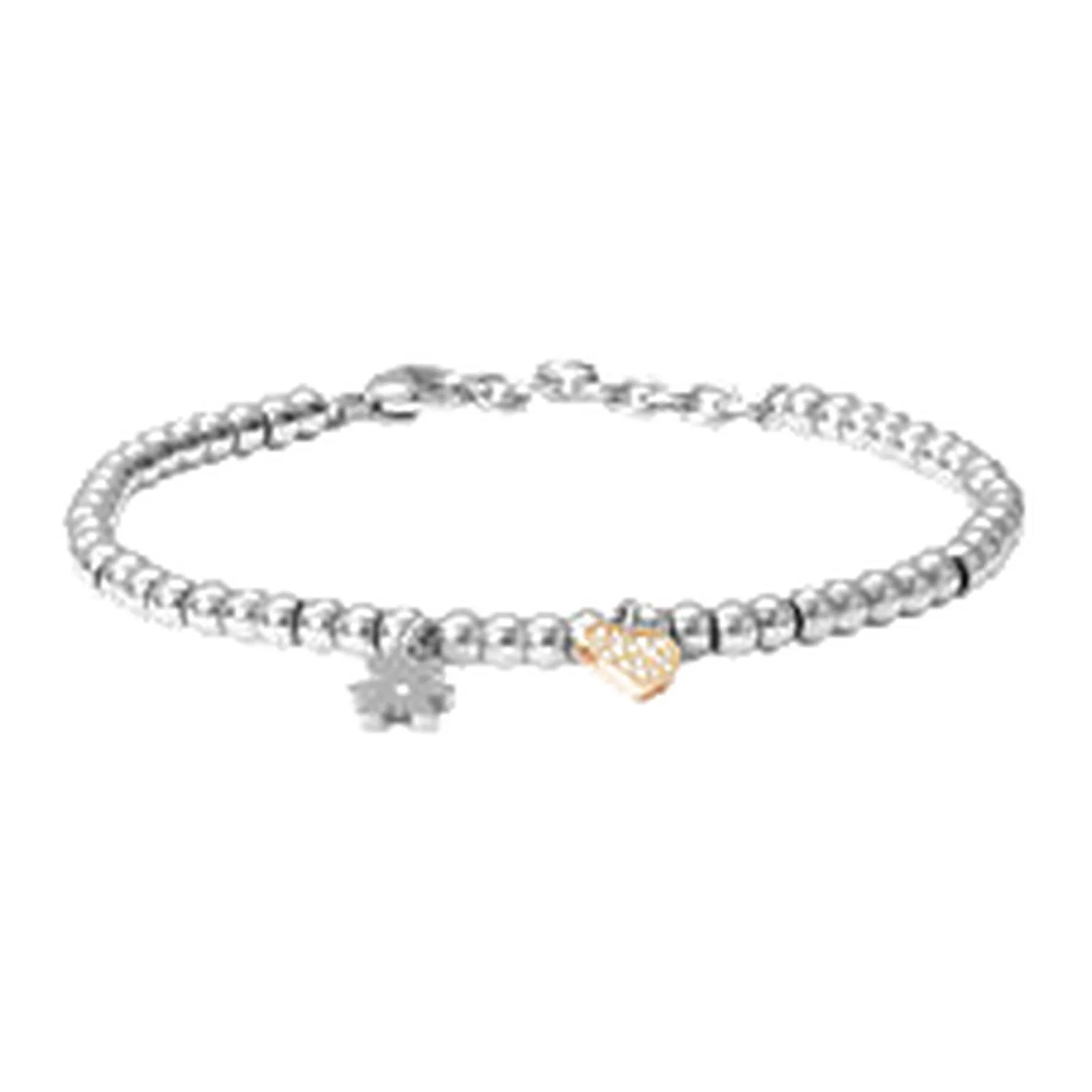 Stroili Lady Chic Bracciale bicolore con cristalli Acciaio 1688063