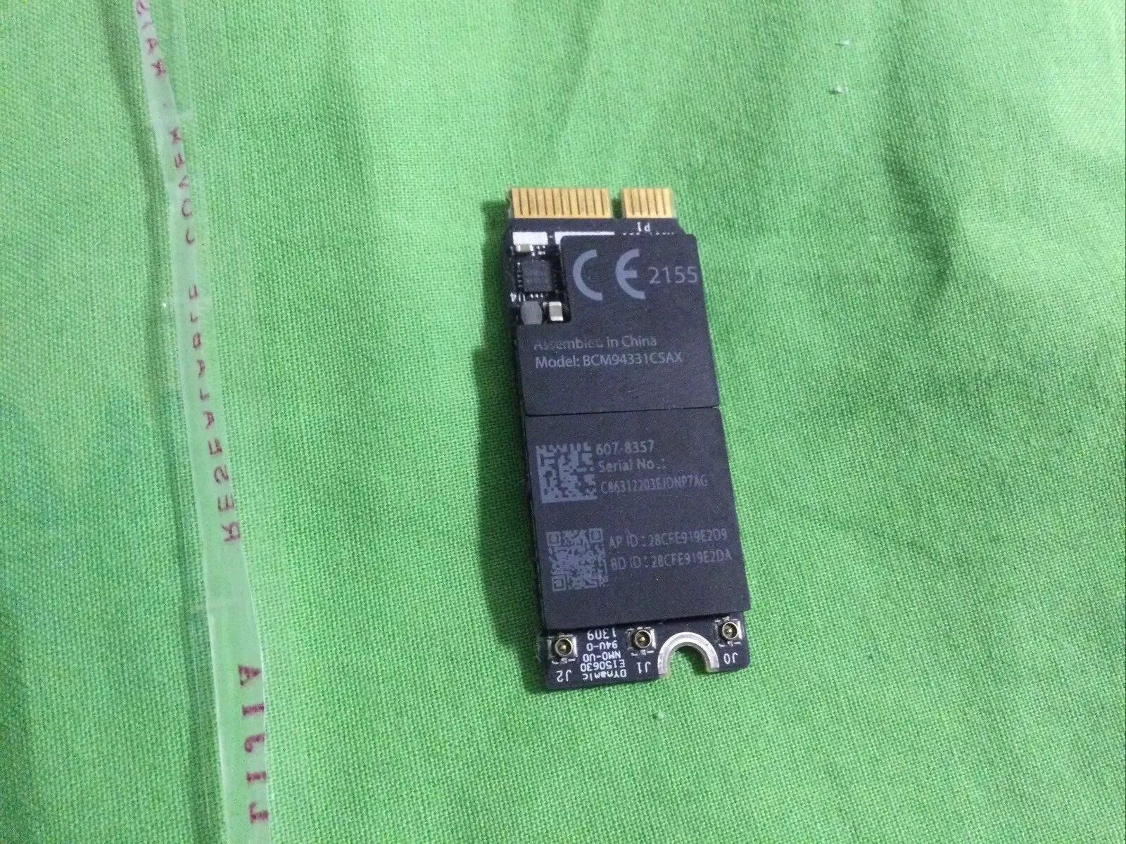 Apple Macbook Pro 15” A1398 2673 2013 Early Retina Wifi Board Card Bcm94331csax
