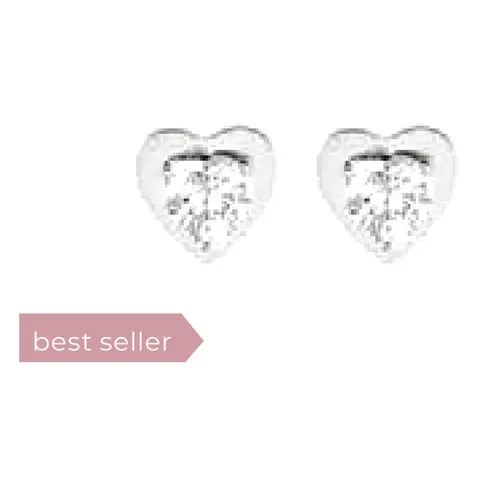 Stroili Bon Ton Orecchini lobo con cubic zirconia Oro 9kt 1400957