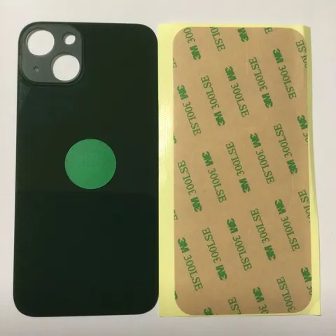Back vetro Scocca Posteriore Per iPhone 13, Verde foro BIG