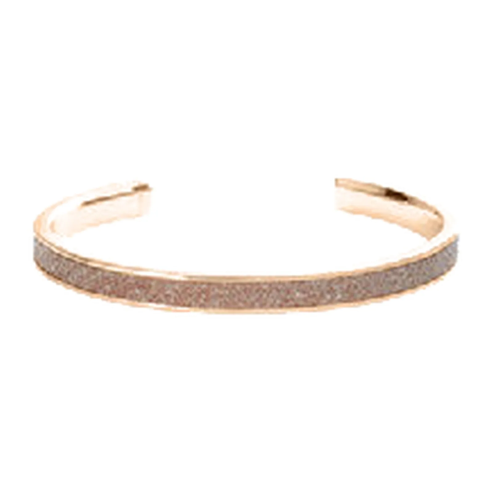 Stroili Aura Collection Bangle rosato con glitter Acciaio 1691046