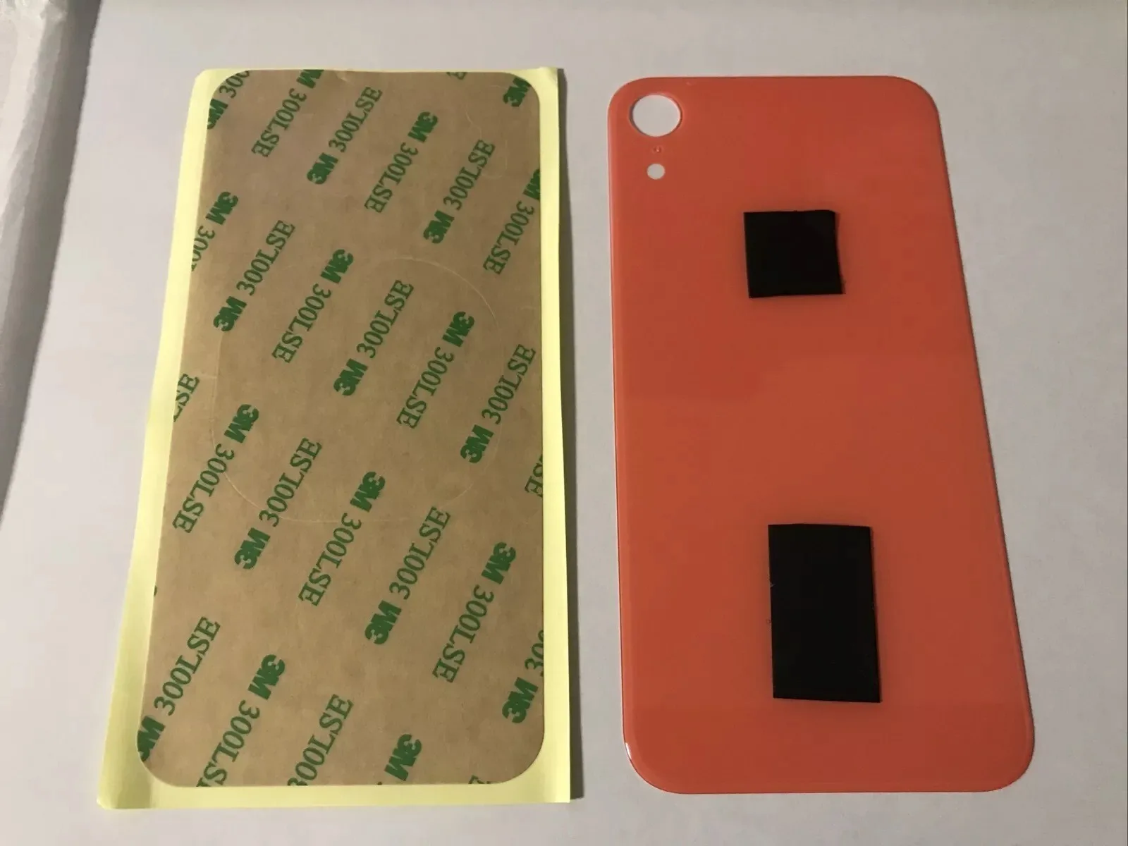 Back vetro Scocca Posteriore Per iPhone XR, Arancione Foro Big