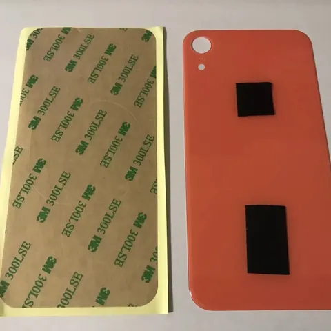 Back vetro Scocca Posteriore Per iPhone XR, Arancione Foro Big