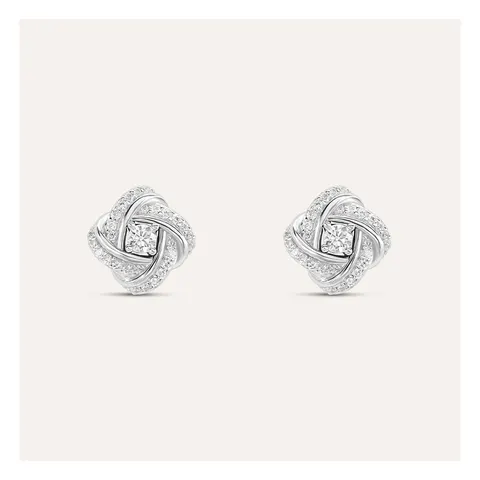 Stroili Silver Elegance Orecchini lobo con cubic zirconia Argento 925 1678877