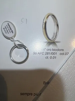 Anello UnoAerre Andromeda Slim in Argento 925 Misura 53 50 AFC 281/001