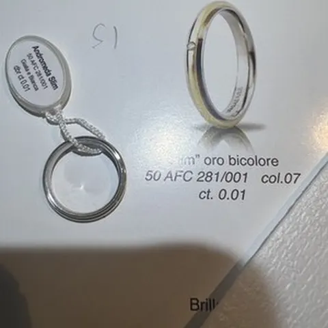 Anello UnoAerre Andromeda Slim in Argento 925 Misura 53 50 AFC 281/001