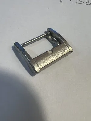 Fibbia per cinturino orologio Hamilton in acciaio inox 205 18mm usato- 2607212225