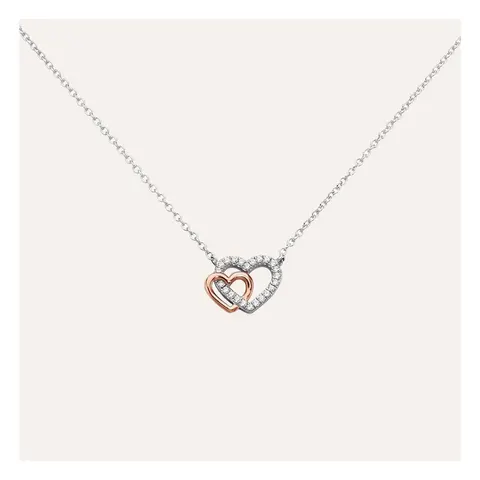 Stroili Silver Moments Collana bicolore con cubic zirconia Argento 925 1664269