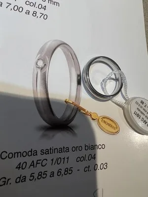 Anello UnoAerre in argento 925 - Misura 53 - 40 AFC 1/011