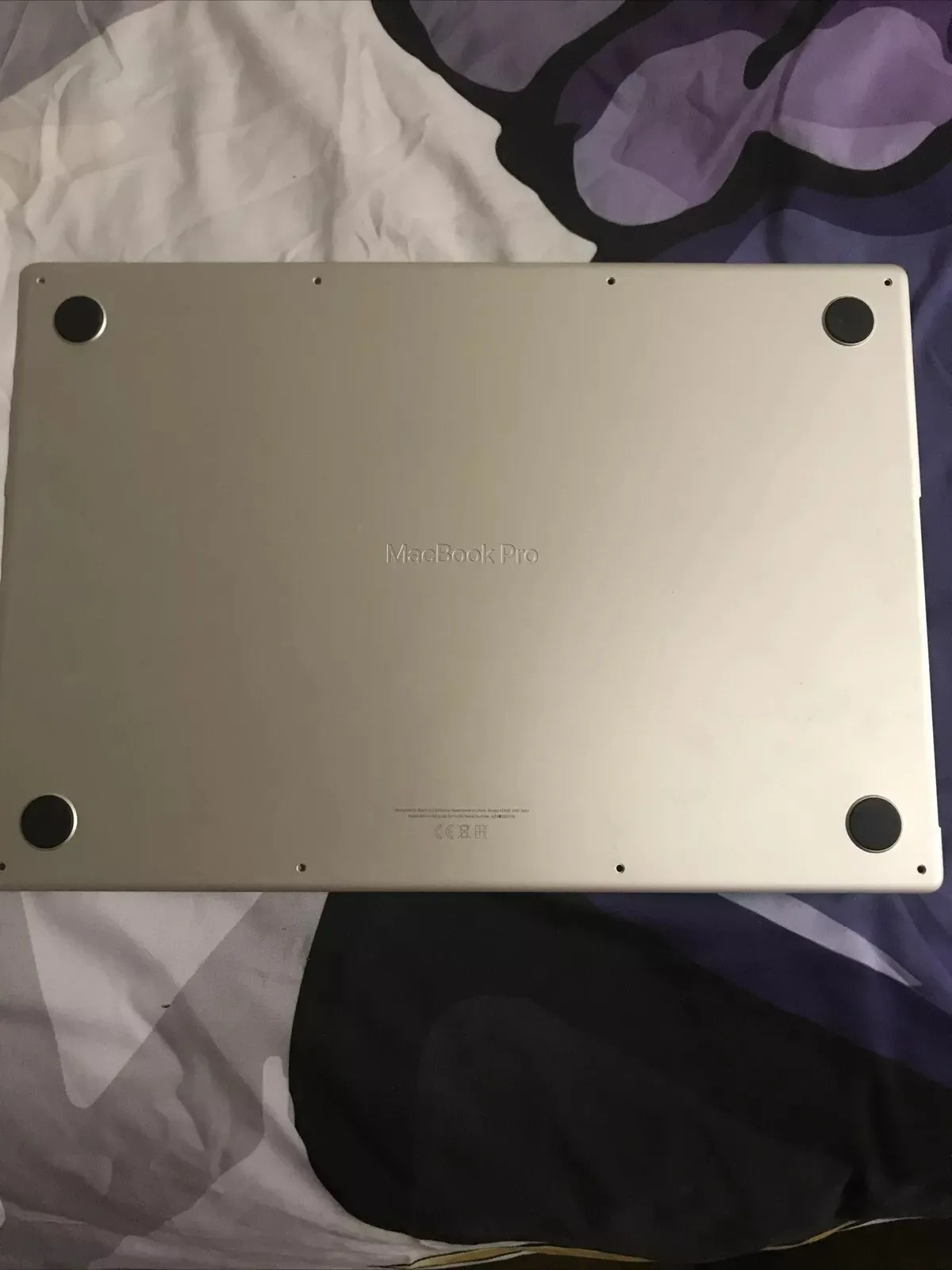Apple Macbook Pro 16” 2021 A2485 Emc 3651 Cover Bottom Coperchio Argento