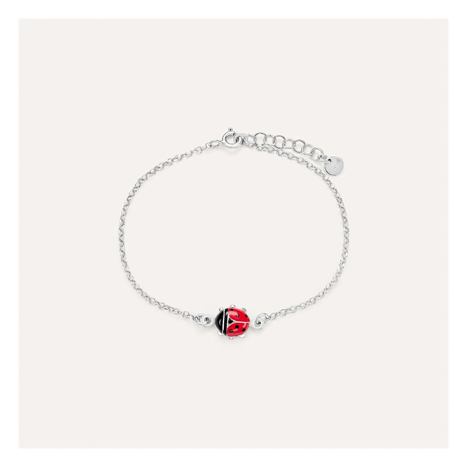 Stroili Silver Baby Bracciale coccinella con smalto Argento 925 1651557