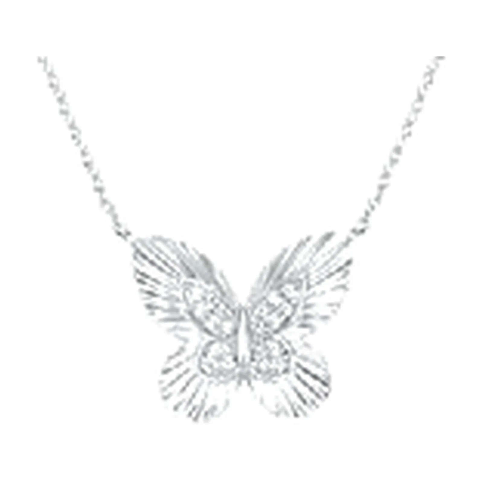 Stroili Silver Moments Collana farfalla plissè con cubic Argento 925 1694908
