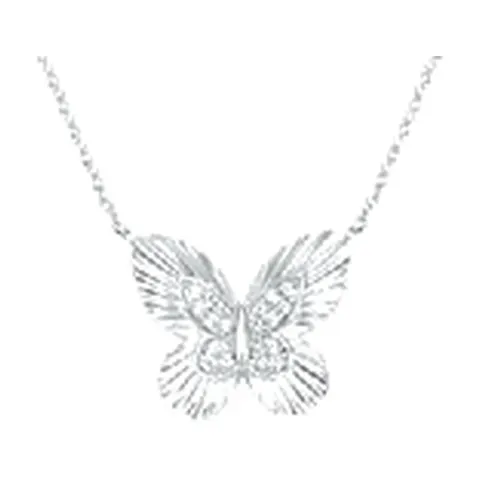 Stroili Silver Moments Collana farfalla plissè con cubic Argento 925 1694908