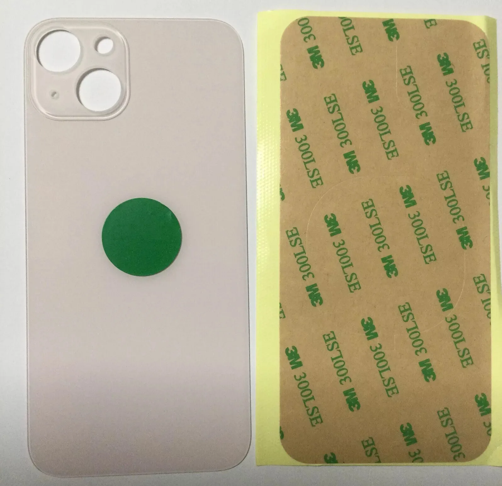 Back vetro Posteriore Per iPhone 13 Mini, Rosa foro BIG
