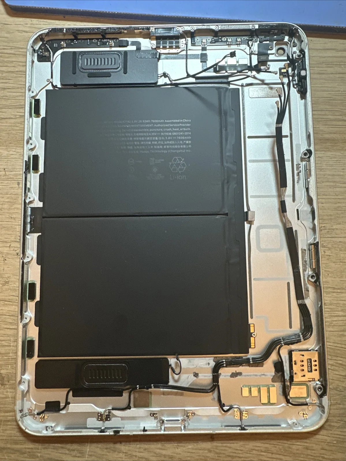 Originale Apple iPad 10 A2757 Cellular Chassis Scocca Argento B+