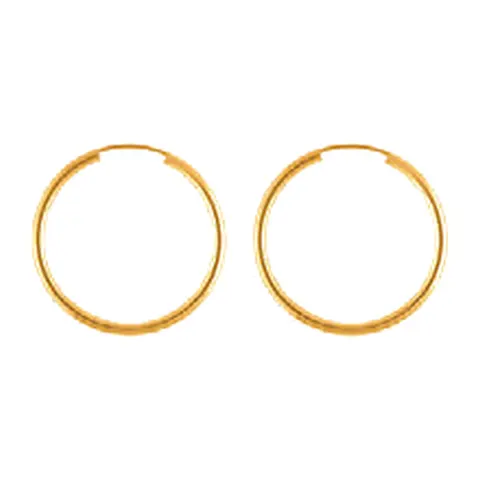 Stroili Toujours Orecchini a cerchio tubo tondo Oro 9kt 1401734