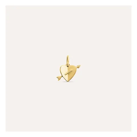 Stroili Love Beats Pendente dorato cuore con freccia Argento 925 1699651