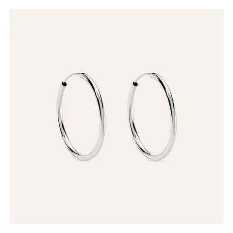 Stroili Toujours 9kt Gold Round Tube Hoop Earrings 1415901