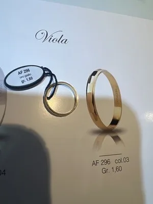Anello Fede UnoAerre modello Viola in argento 925 - AF296 Misura 53
