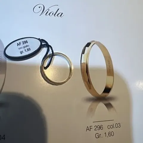 Anello Fede UnoAerre modello Viola in argento 925 - AF296 Misura 53