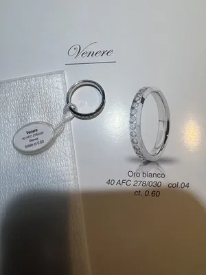 Anello UnoAerre stile veretta in argento 925 - 40 AFC 278/030