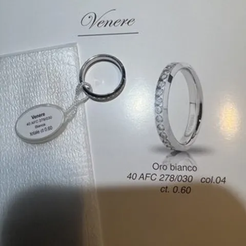 Anello UnoAerre stile veretta in argento 925 - 40 AFC 278/030