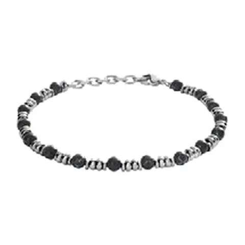 Stroili Man Code Bracciale con onice Acciaio 1691381
